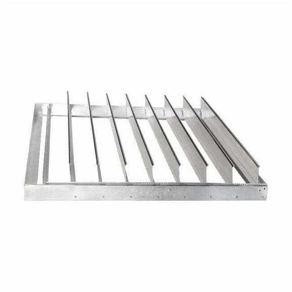 Backdraft Damper,Horizontal,42 Sq 6WRK7