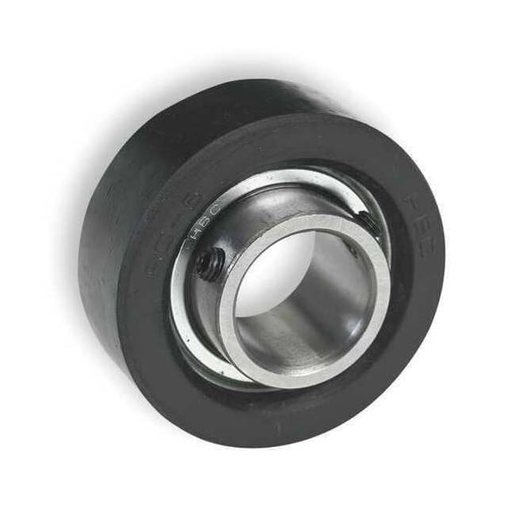 Dayton Rubber Mounted Bearing, Ball, 1/2" Bore, Locking Type: Set Screw 3FDF2