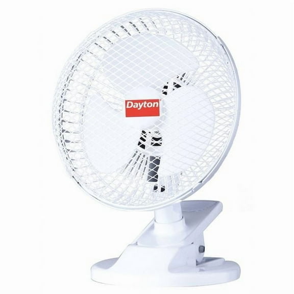 Dayton Clip-On Fan,2 Speeds,6" Blade Dia. 410C95