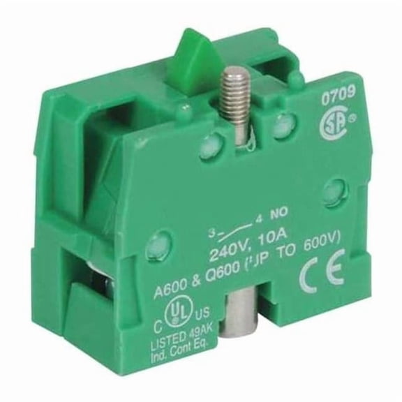 Dayton Contact Block,Mounting Base,22Mm,1NO 30G075