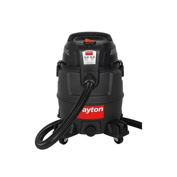 Dayton Contractor Wet/Dry Vacuum,8 gal,1,200 W 61HV82