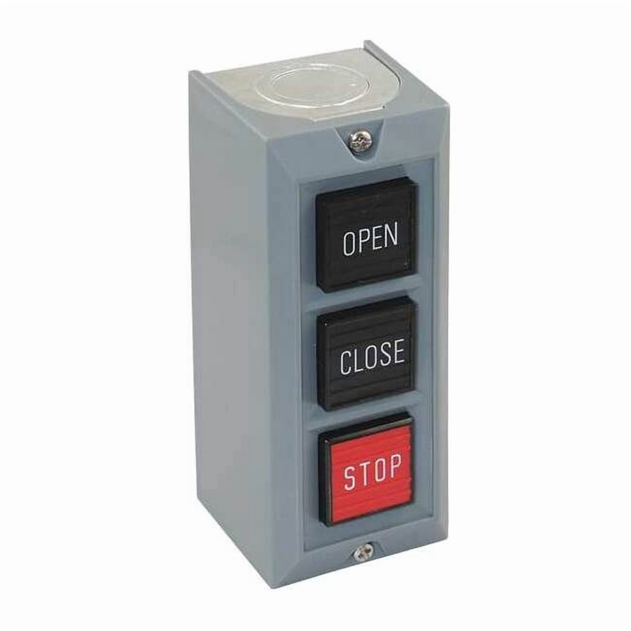 Dayton Control Station, 3 Push Buttons, Blk/Red 20C797 - Walmart.com