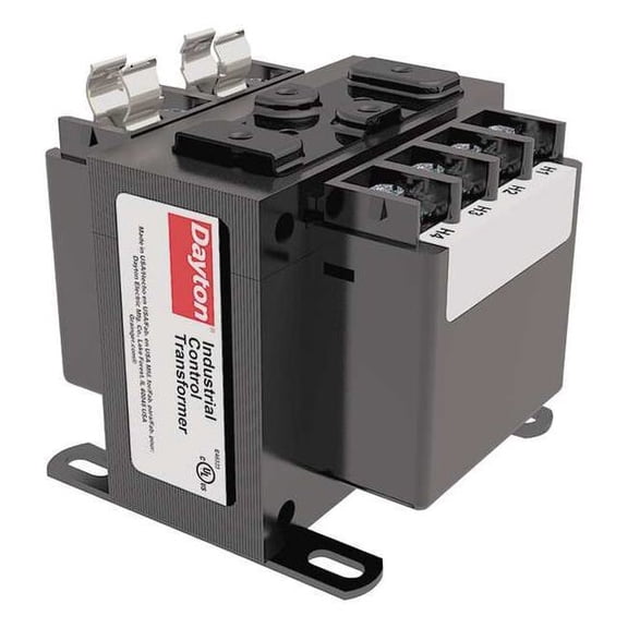Dayton Control Transformer, 75 VA, 24V AC, 120/240V AC 31EH76