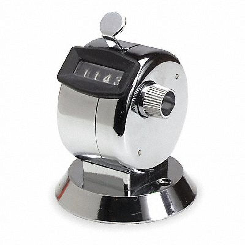 Silver Mechanical Hand Operated Bench Top Tally Counter