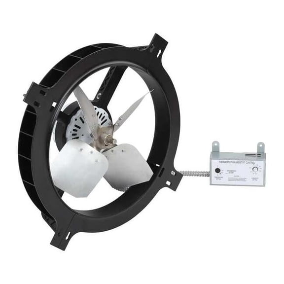 Dayton 1380 CFM Gable Mount Attic Fan, 120V 10W201