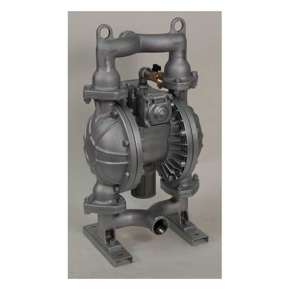 Double Diaphragm Pump, Cast iron, Air Operated, Santoprene, 164 GPM