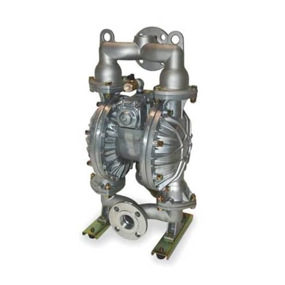 Dayton Double Diaphragm Pump, Aluminum, Air Operated, Santoprene, 160 GPM 3HJX2