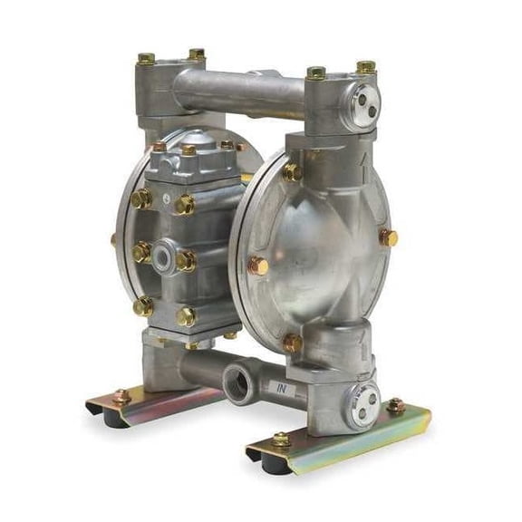 Dayton Double Diaphragm Pump, Aluminum, Air Operated, Santoprene, 28 GPM 3HJW8