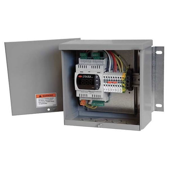 Dayton Digital Temp Interlock,8In,Steel,02 V 48C176
