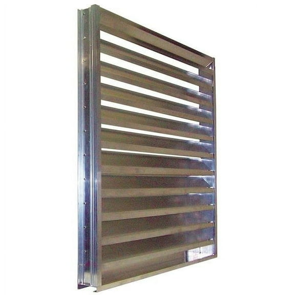 Dayton Drainable Louver,Fixed,47-1/2 H,Alum 5NKJ8
