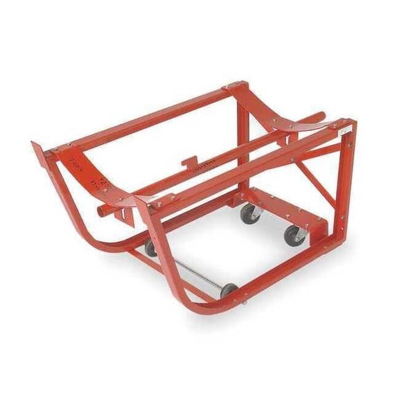 Drum Cradle,Cap 600 Lb,2 Swivel Casters 3BA26