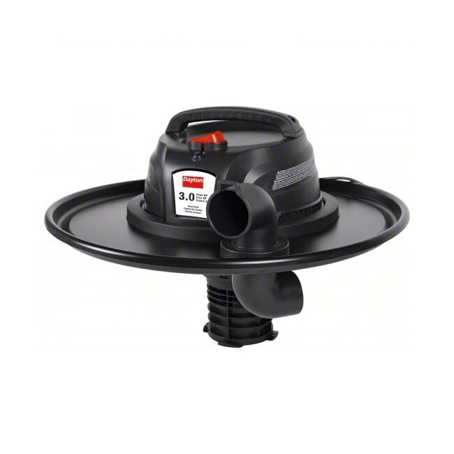 Electric Drum-Top Head W/ Wet/Dry Vacuum Kit for 55 gal Drum, 1-7/8 in Dia Hose 61HV93