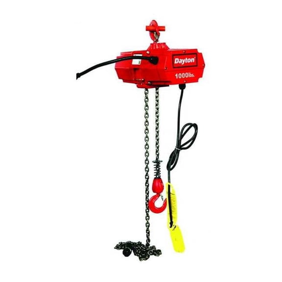 Dayton Electric Chain Hoist,1000 lb.,15 ft. 2GTD6