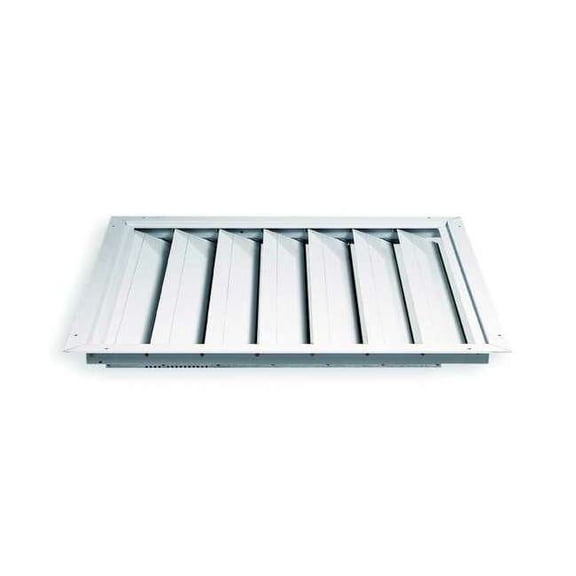 Dayton Fan Shutter,30 In,White Painted Aluminum 4C225