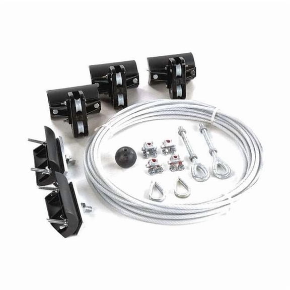Festoon System Kit,1/4 In Rope,L 20 Ft 33N203