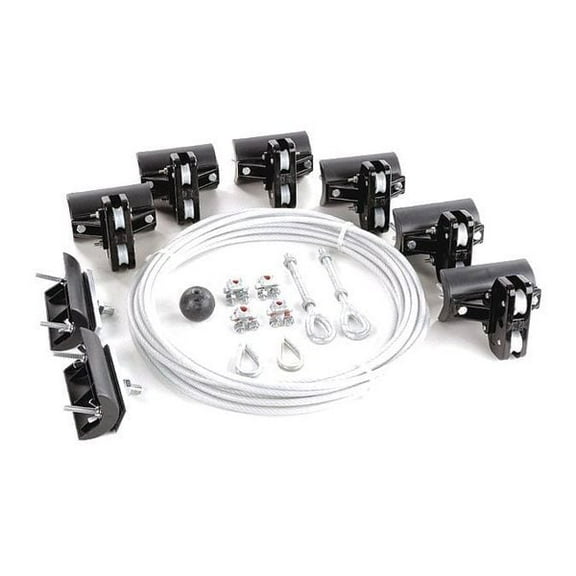 Dayton Festoon System Kit,1/4 In Rope,L 40 Ft 33N204