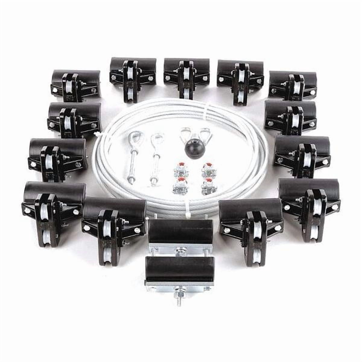 Dayton Festoon System Kit,1/4 In Rope,L 80 Ft 33N206 - Walmart.com