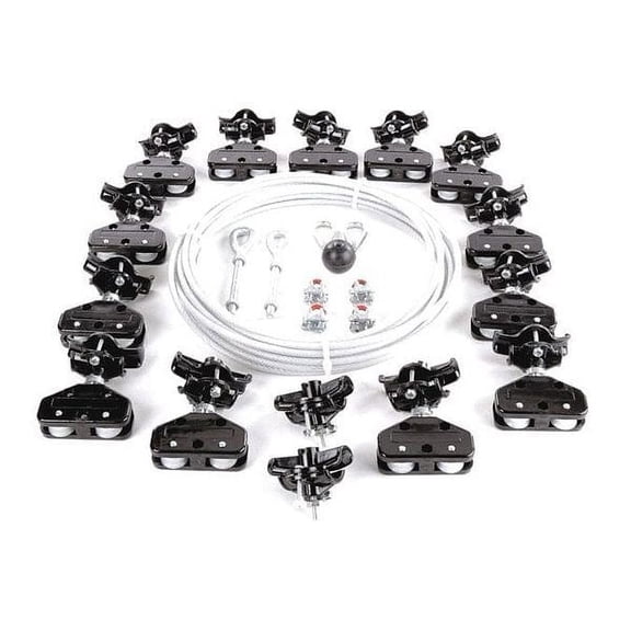 Dayton Festoon System Kit,1/4 In Rope,L 80 Ft 33N214