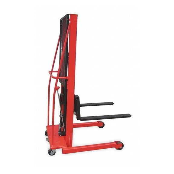 Dayton Fixed Base Hydraulic Stacker, Load Cap. 1000 lb. 2MPT9