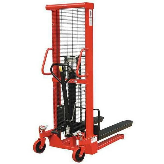 Dayton Fixed Base Hydraulic Stacker, Load Cap. 2000 lb. 4VMD9