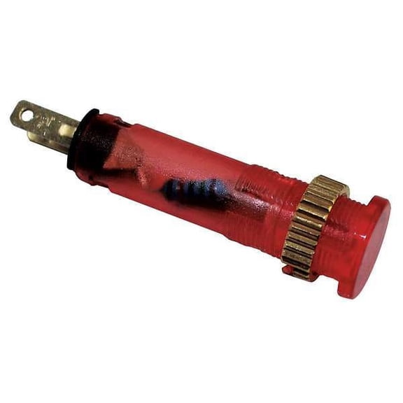 Dayton Flush Panel Light, Red, 12 V AC/DC 22NY72