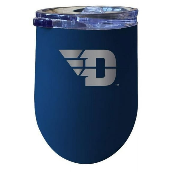 Dayton Flyers 12 oz Insulated Wine Stainless Steel Tumbler, Navy