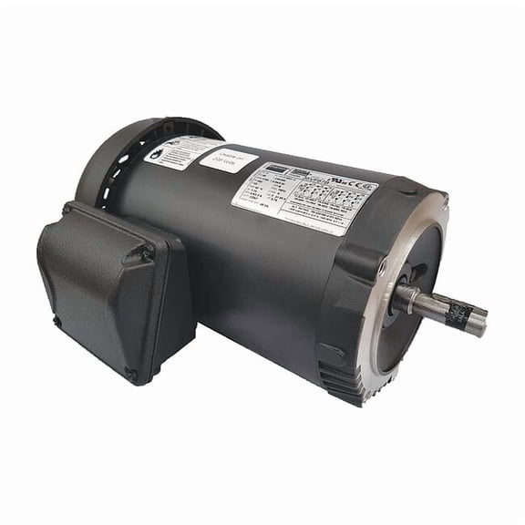 Three-Phase General Purpose Motor, 1 1/2 HP, 56C Frame, 230/460V AC Voltage, 1750 Nameplate RPM