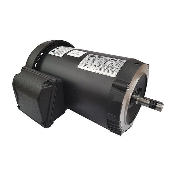Three-Phase General Purpose Motor, 1 1/2 HP, 56C Frame, 230/460V AC Voltage, 3470 Nameplate RPM