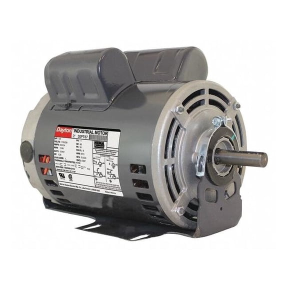 Dayton GP Motor,1/2 HP,1,140 RPM,115/230V AC,56 30PT67