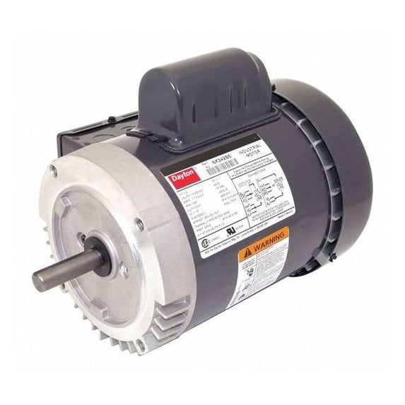Capacitor-Start General Purpose Motor, 1/2 hp HP, 115/208-230V AC Voltage, 56C Frame 6K342
