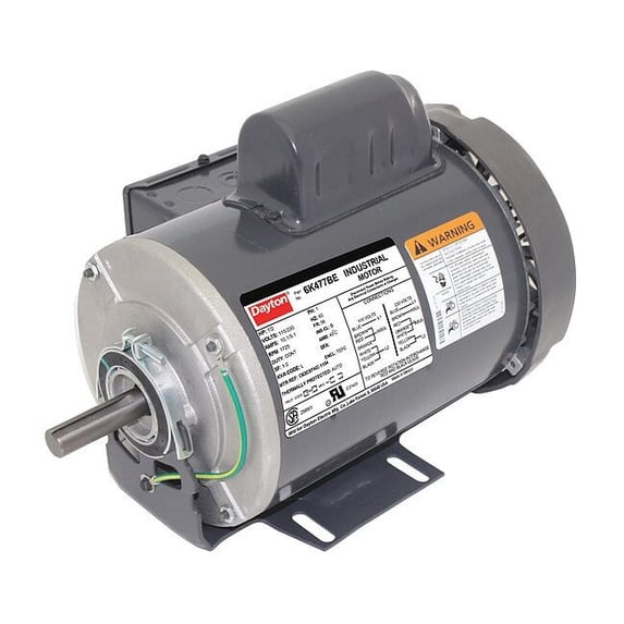 Dayton GP Motor,1/2 HP,1,725 RPM,115/230V AC,56 6K477