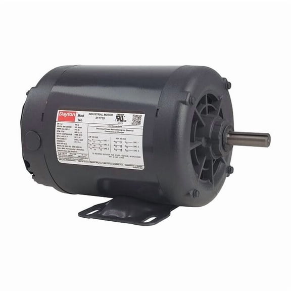 Three-Phase General Purpose Motor, 1/2 HP, 56 Frame, 230/460V AC Voltage, 1,725 Nameplate RPM