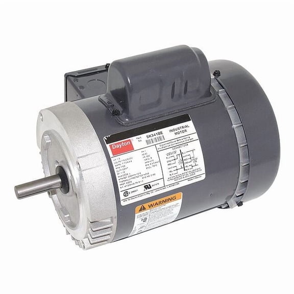 Dayton GP Motor,1/3 HP,1,725 RPM,115/208-230V 5K341