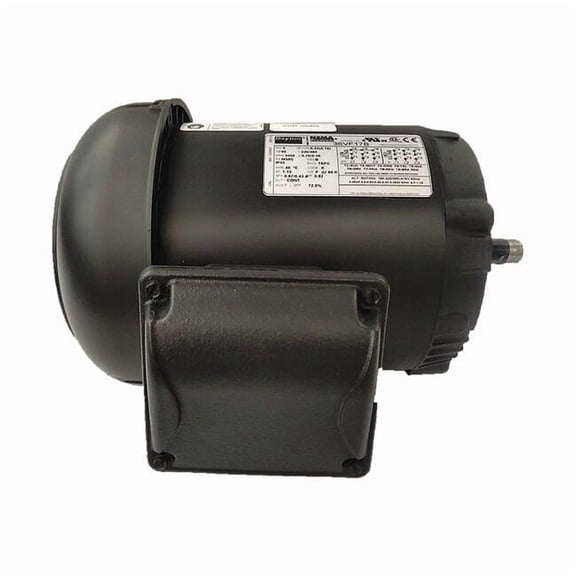 Three-Phase General Purpose Motor, 1/4 HP, 56C Frame, 230/460V AC Voltage, 3460 Nameplate RPM