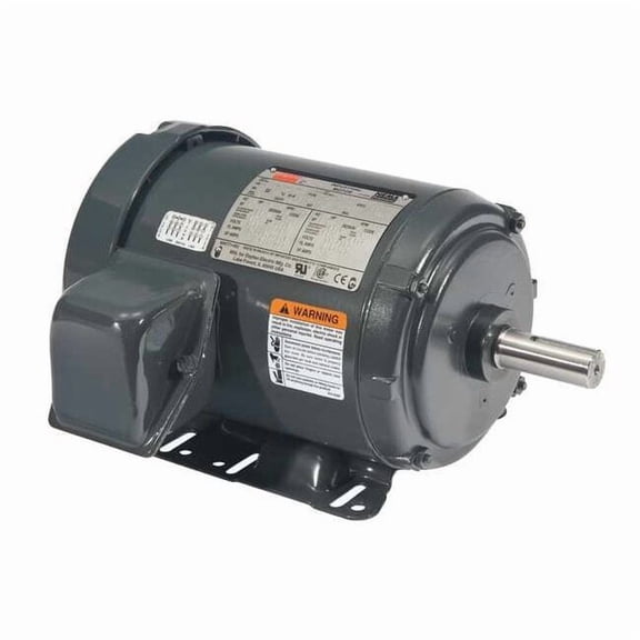 Three-Phase General Purpose Motor, 2 HP, 143-5T/56HZ Frame, 230/460V AC Voltage, 3505 Nameplate RPM