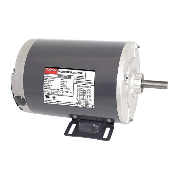 Dayton GP Motor,3/4 HP,1,725 RPM,208-230/460V 3N696