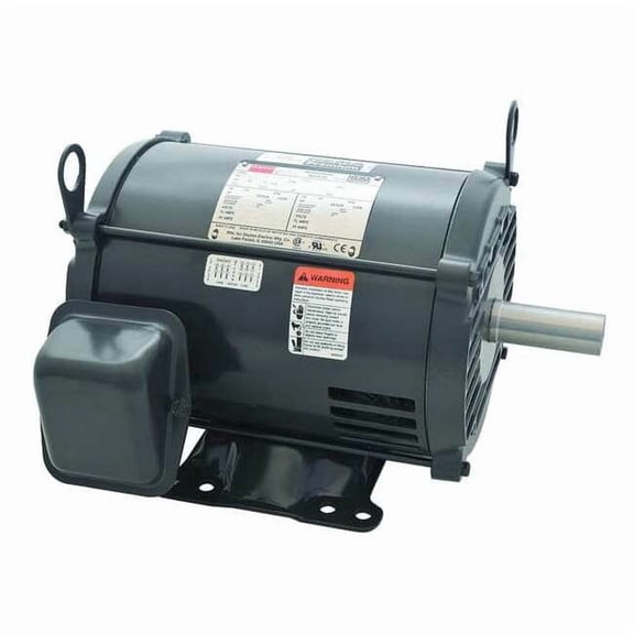 Three-Phase General Purpose Motor, 3 HP, 182/4T Frame, 208-230/460V AC Voltage, 1,770 Nameplate RPM