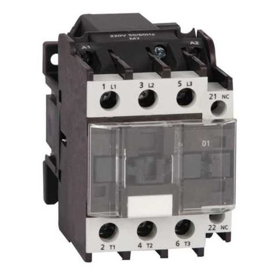 Dayton IEC Magnetic Contactor, 1NO, 24V AC, 3 P, Non-Reversing 6EAW1