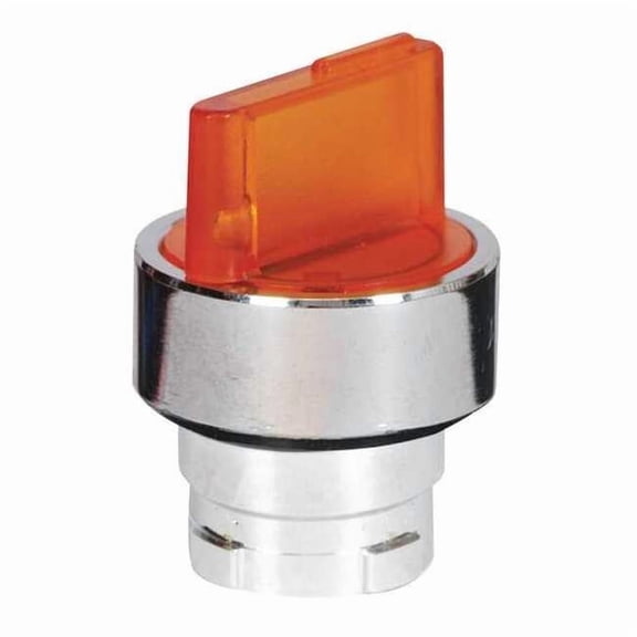 Illum Selector Switch,3 Pos,22mm,Yellow 30G294