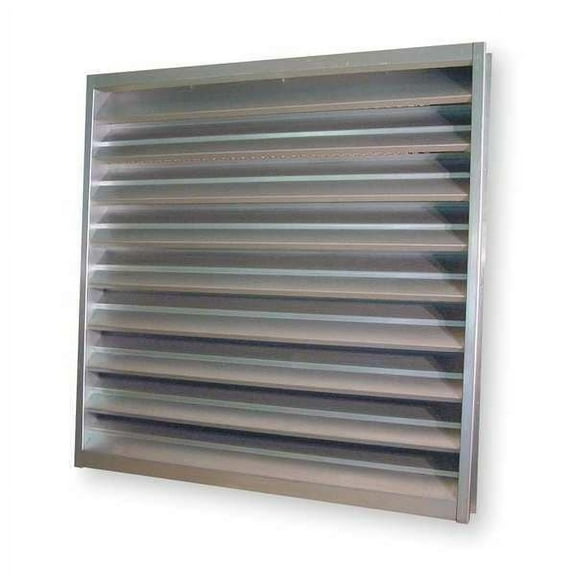 Dayton Intake Louver,Fixed,Galvannealed Steel 53DR09