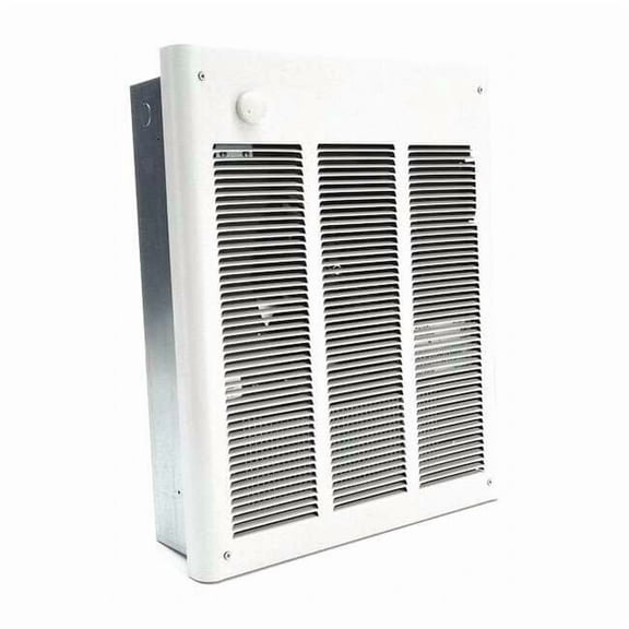 Recessed Electric Wall-Mount Heater, Recessed or Surface, 4000 W, 208V AC, White 3END1