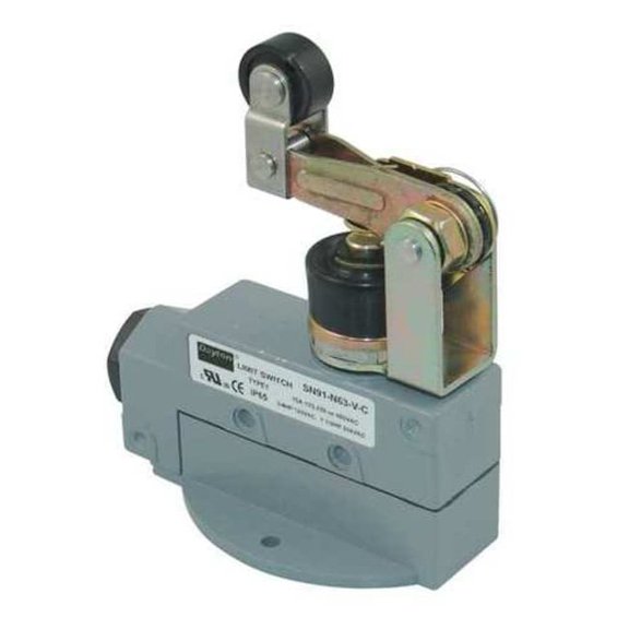 Dayton Limit Switch, Roller Lever Plunger, SPDT 12T930