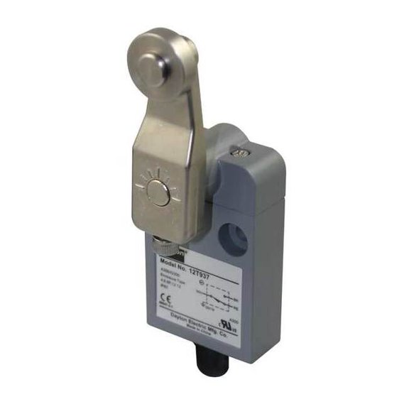 Dayton Limit Switch, Rotary Lever Roller, SPDT 12T937