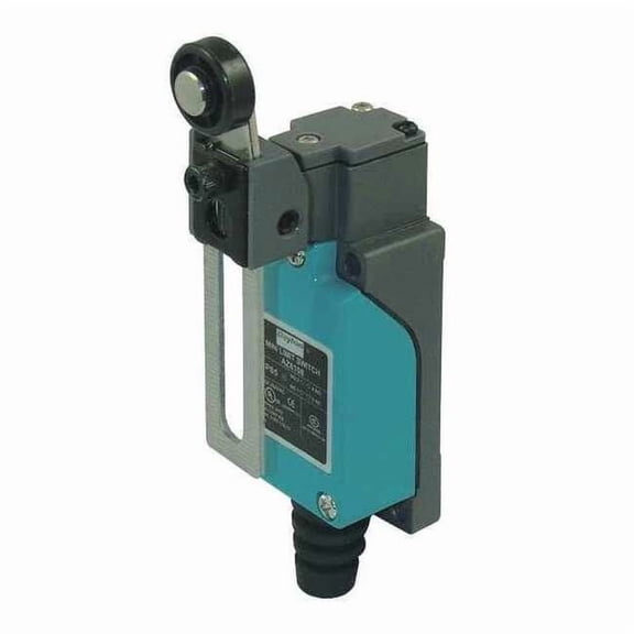 Limit Switch, Roller Lever, Rotary, SPDT, 10A at 300V AC, Actuator Location: Side 12T961