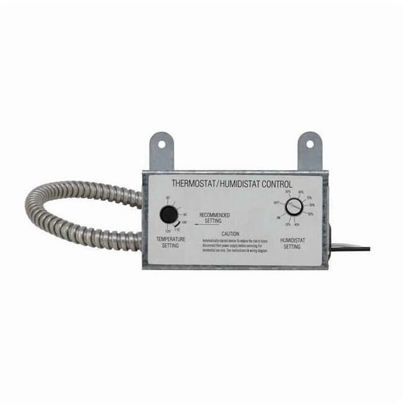 Line Voltage Thermostat, Cool Only, 60 to 120F, Adjustable Screw, 120V AC, 1C 10N203