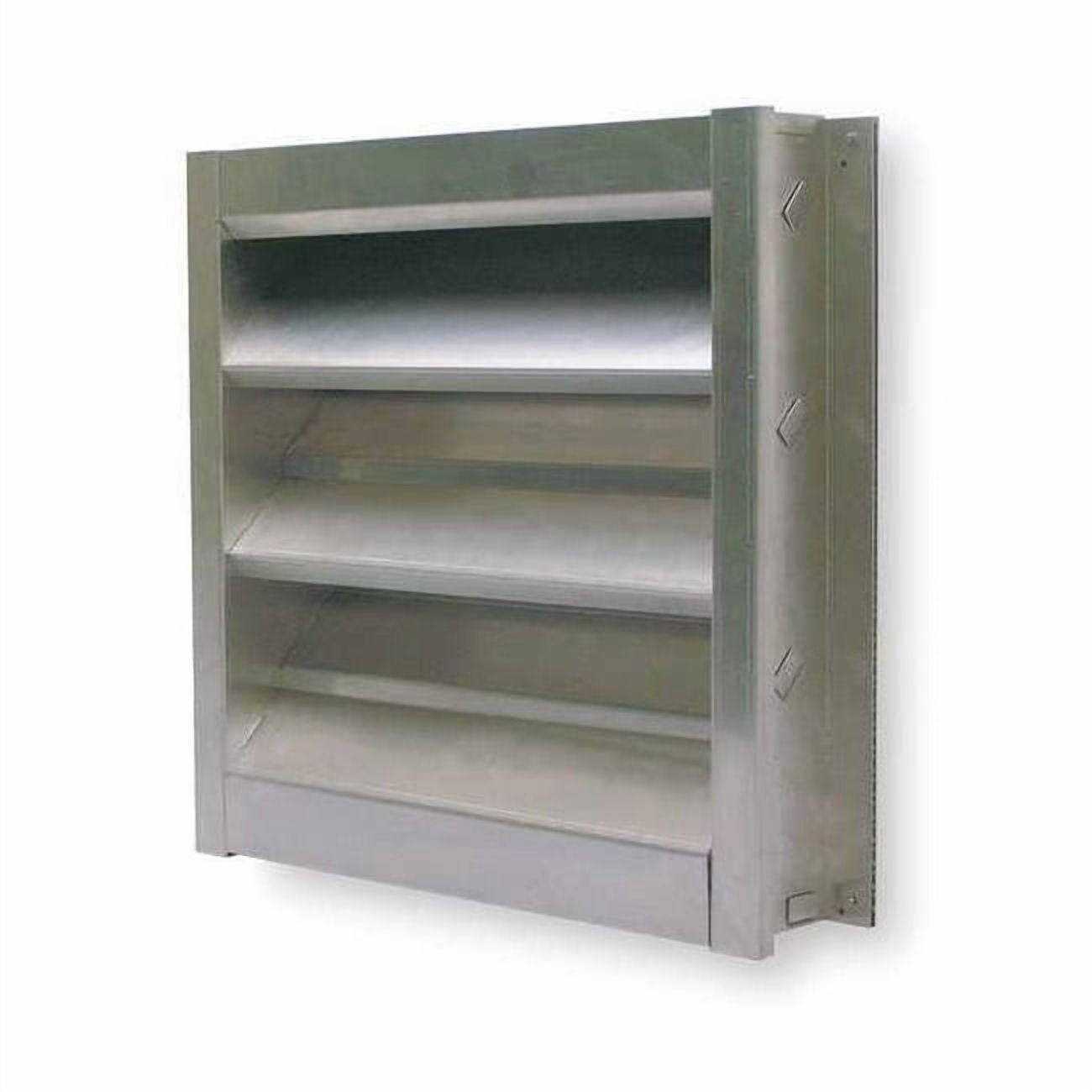 Louver,Wall Opening 24 x 24 In,Aluminum 4FZF4