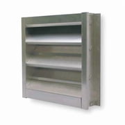 Louver,Wall Opening 36 x 36 In,Aluminum 4FZF8