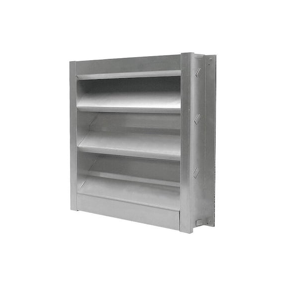 Louver,Wall Opening 48 x 36 In,Aluminum 4FZG1