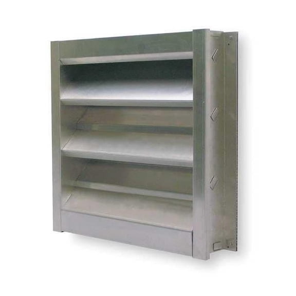 Dayton Louver,Wall Opening 48 x 48 In,Aluminum 4FZG2