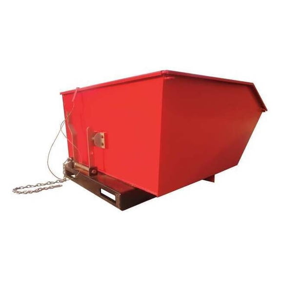 Dayton Low Profile Hopper,Red,2,000 lb 5PKE8